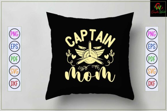 Captain Mom SVG: Graphics for Crafts