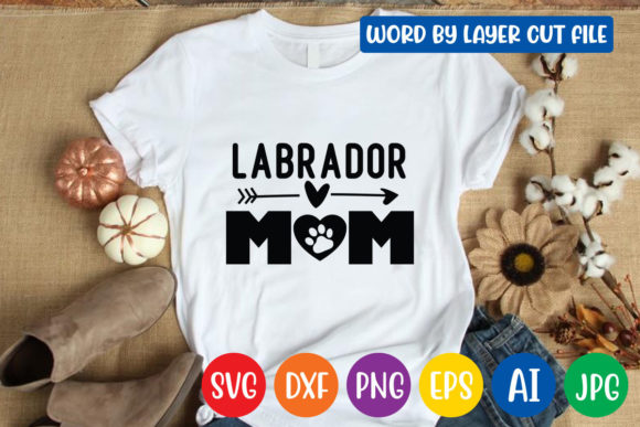Labrador Mom SVG: Graphics for Crafts